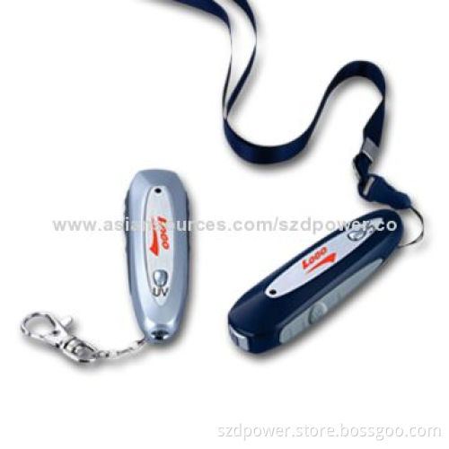 Keychain-designed Currency Detectors with UV Light, Measures 11.1 x 8.4 x 2.9cm